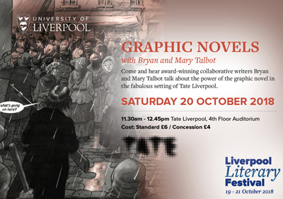 Bryan and Mary talk about the power of the graphic novel, at Tate Liverpool, Saturday October 20 2018.