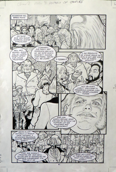 Heart of Empire page 42: original Bryan Talbot artwork for sale - �275