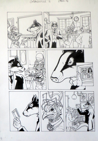 Grandville Bête Noire by Bryan Talbot, original artwork page 14: £250