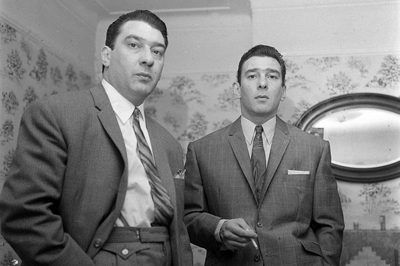 The Cray Twins: for the benefit of non-British readers, The Kray Twins, Ronnie and Reggie Kray, were violent gangsters in the East End of London in the 1950s and 1960s. They achieved celebrity status and there have been several films and TV programmes about them.