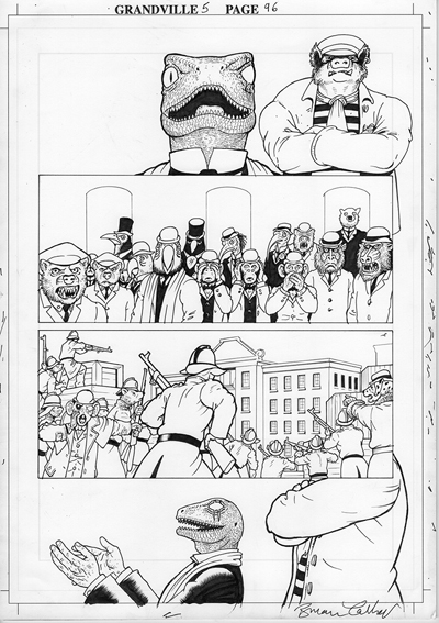 Grandville Force Majeure page 96 - Ink on bristol board, 29.7 x 42cm - £300