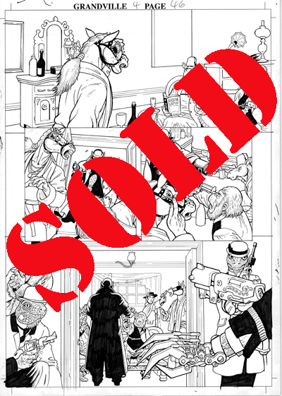 Grandville: Noël page 46 - Ink on Bristol board, 29.7 x 42cm - £450