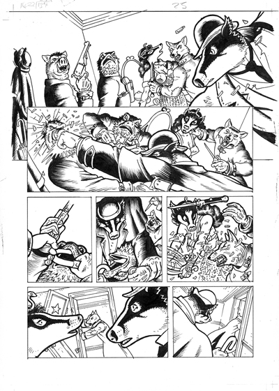 Grandville page 25 - Ink on Bristol board, 29.7 x 42cm - £450