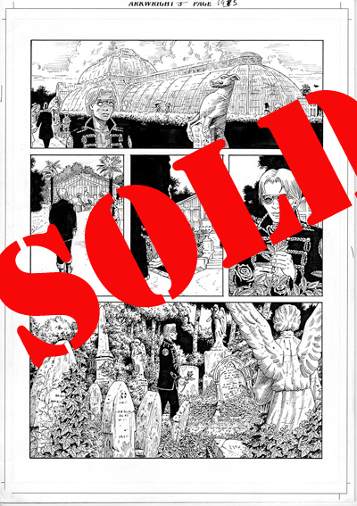 The Legend of Luther Arkwright page 195 - Ink on paper, 29.7 x 42cm - £750