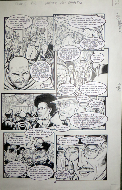 Heart of Empire page 43: original Bryan Talbot artwork for sale - £250