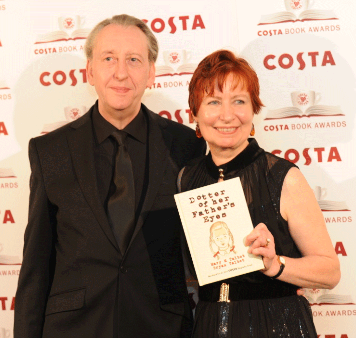 Bryan and Mary Talbot winning the Costa Biography prize in 2012 for Dotter of her Father's Eyes