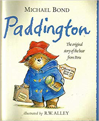 In the background, we can see a grown-up, inebriated Paddington Bear. Of course, since then, Michael Bond’s famous children’s character has become a movie star.