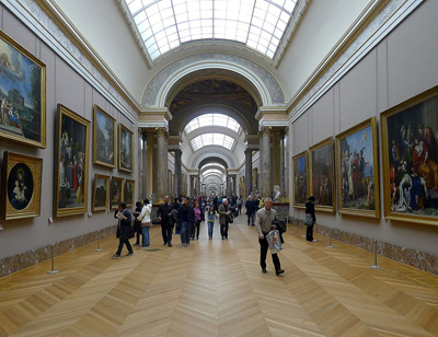 This place is based on the Louvre’s Great Gallery.