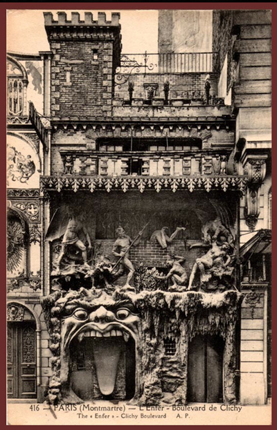 Exterior of the Hell Club, Montmartre