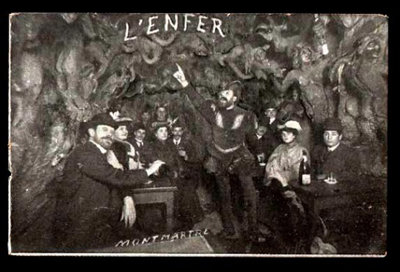 Interior of the Hell Club, Montmartre